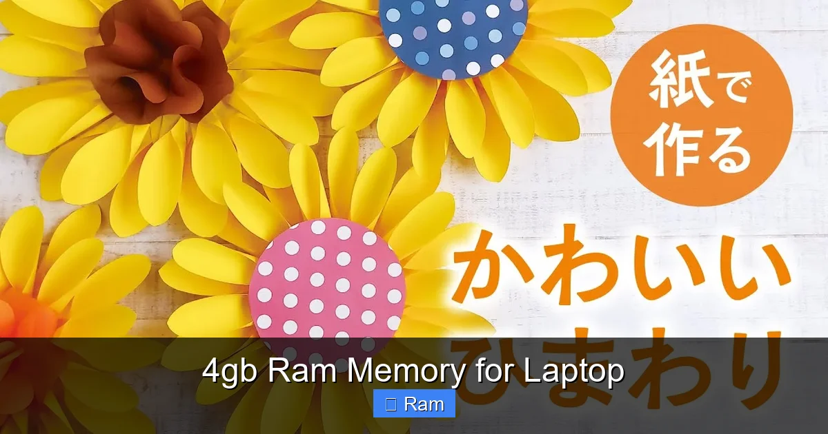 4gb Ram Memory for Laptop