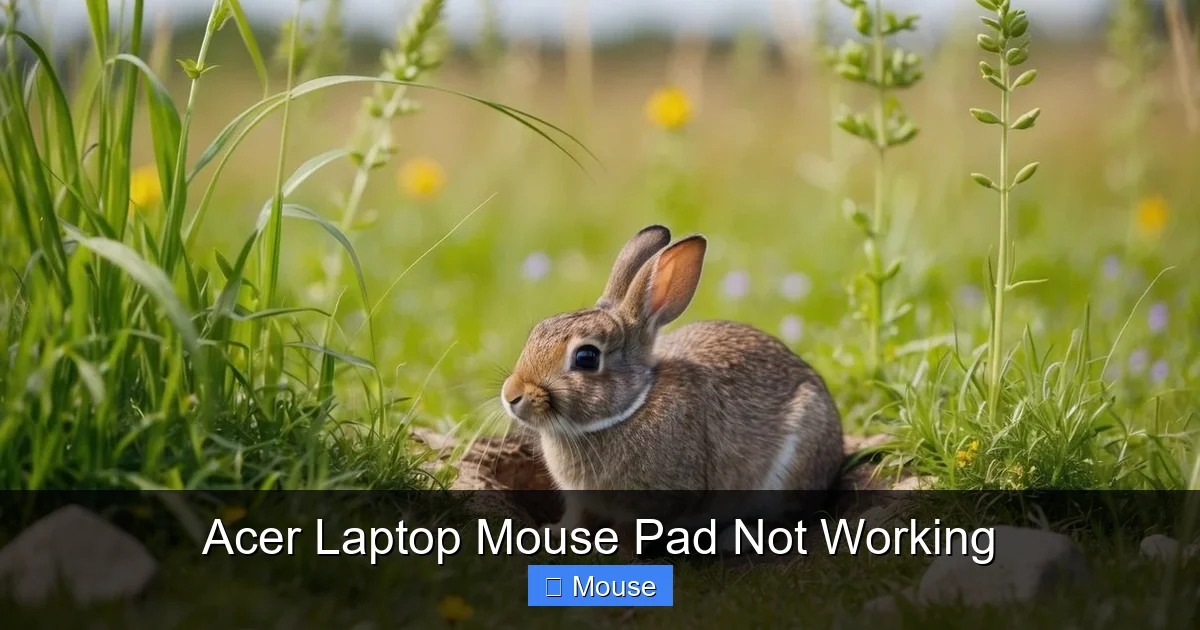 Acer Laptop Mouse Pad Not Working