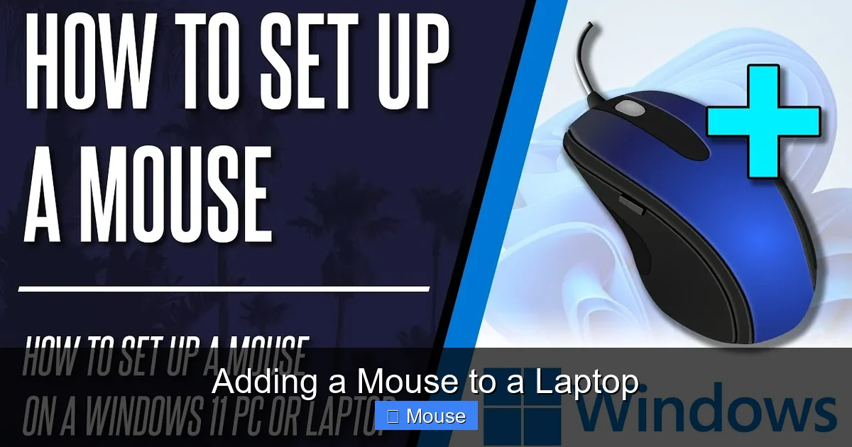 Adding a Mouse to a Laptop
