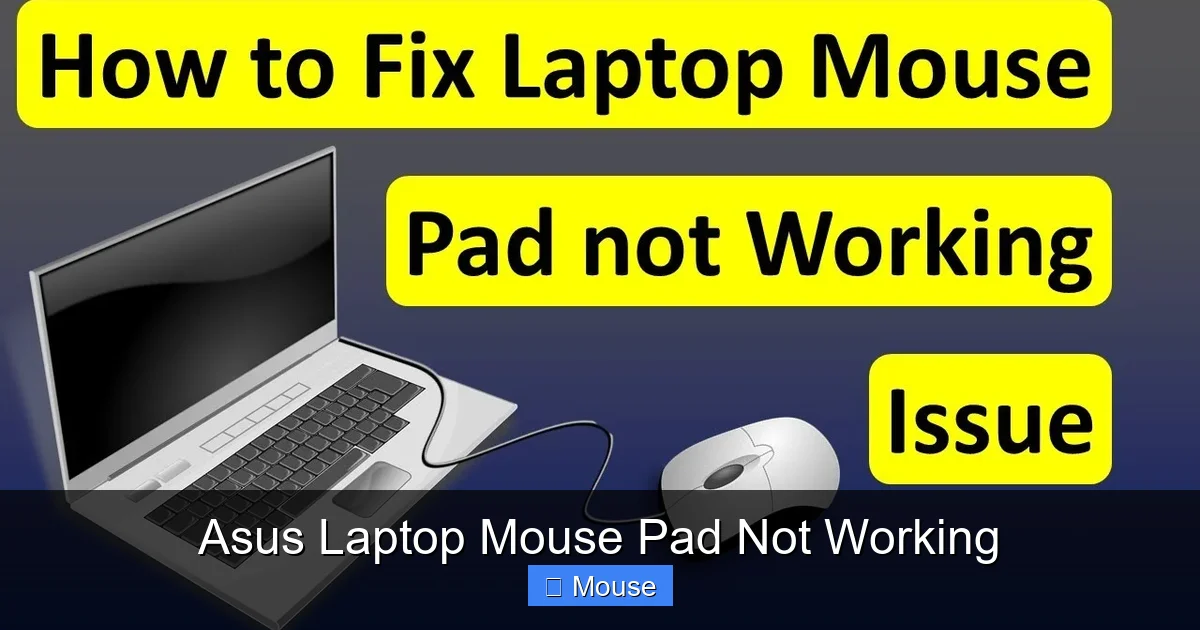 Asus Laptop Mouse Pad Not Working