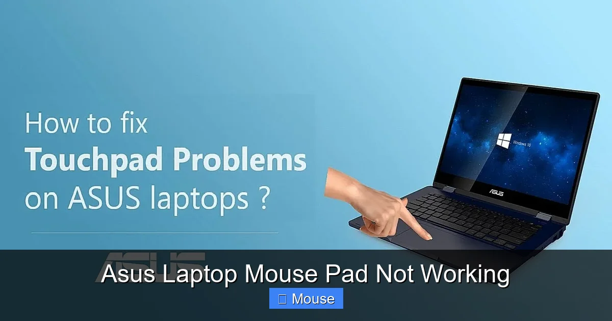 Asus Laptop Mouse Pad Not Working