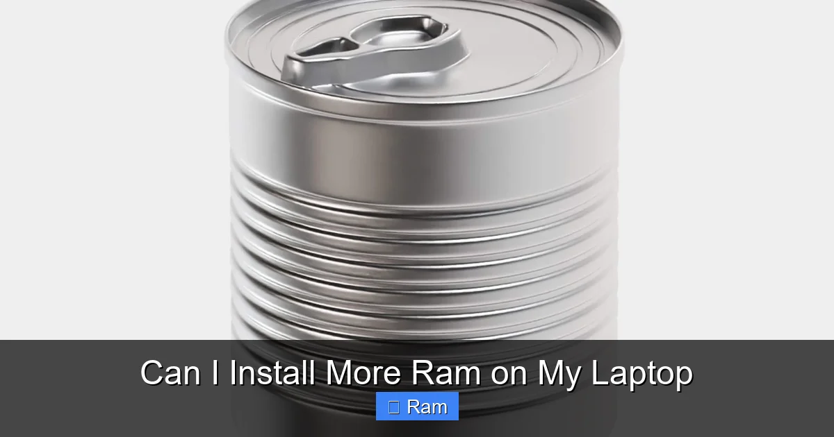 Can I Install More Ram on My Laptop