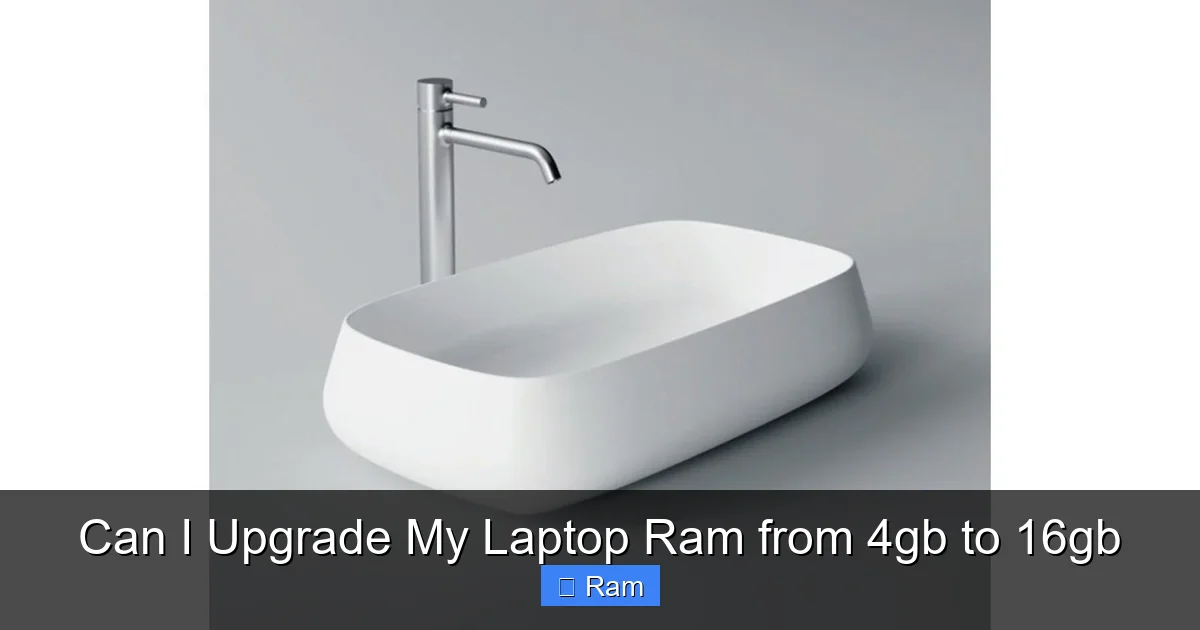 Can I Upgrade My Laptop Ram from 4gb to 16gb