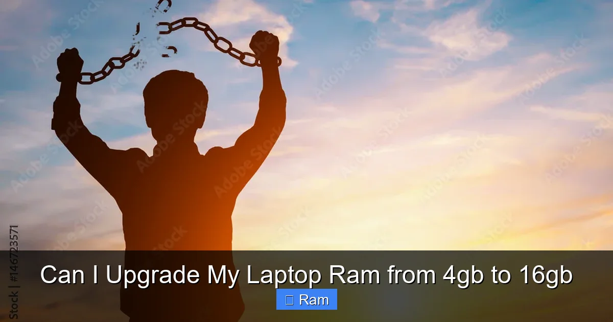 Can I Upgrade My Laptop Ram from 4gb to 16gb
