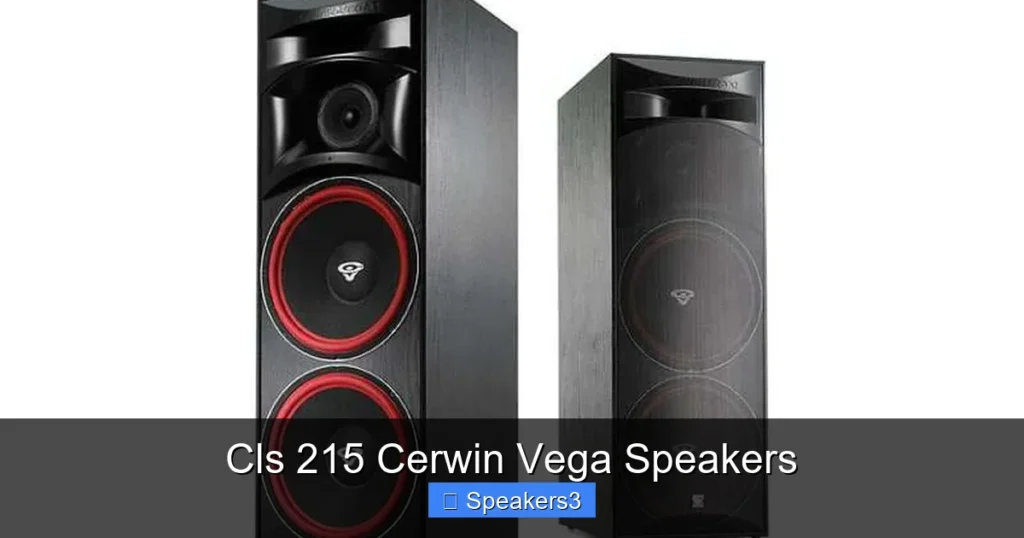 Cls 215 Cerwin Vega Speakers