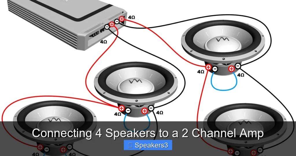 Connecting 4 Speakers to a 2 Channel Amp