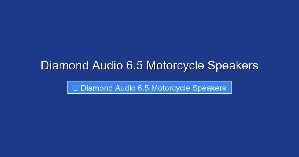 Diamond Audio 6.5 Motorcycle Speakers