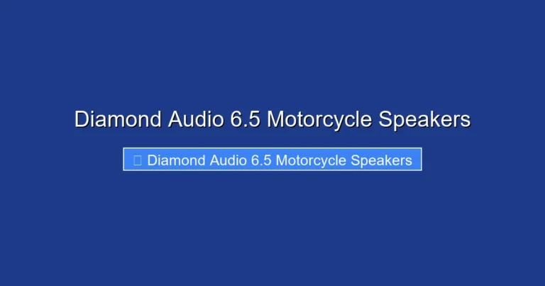 Diamond Audio 6.5 Motorcycle Speakers