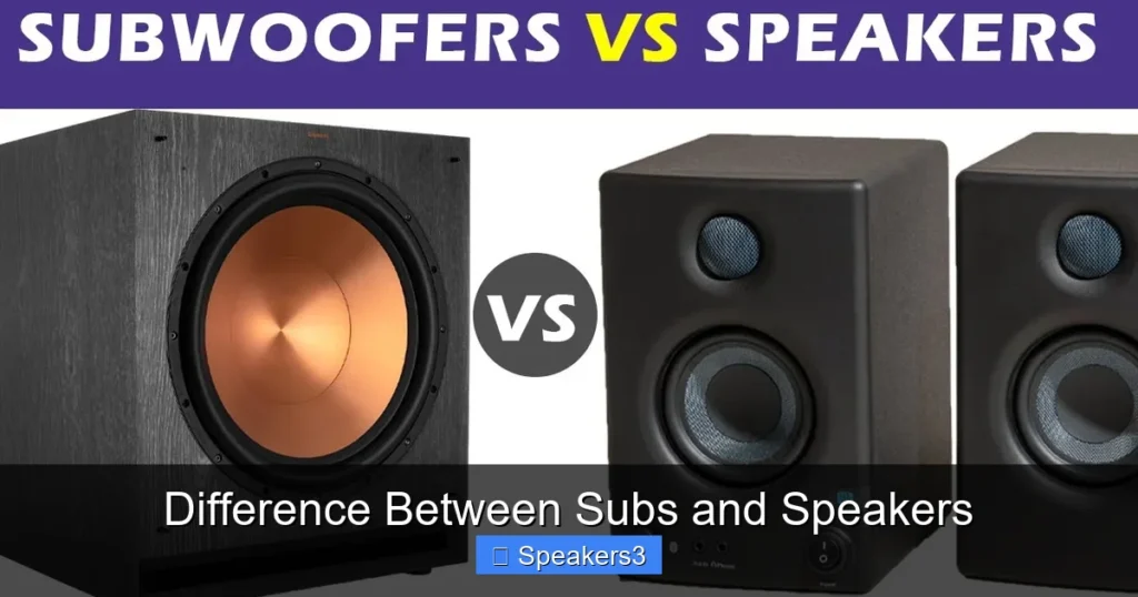 Difference Between Subs and Speakers