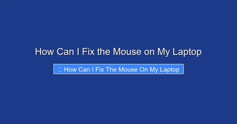 How Can I Fix the Mouse on My Laptop