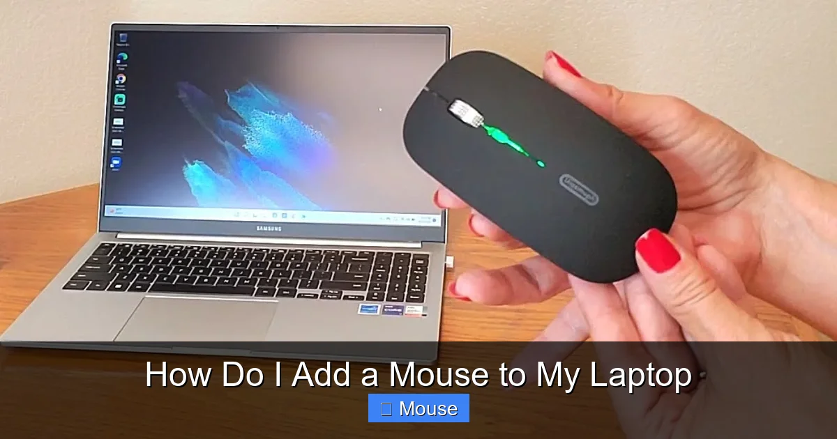 How Do I Add a Mouse to My Laptop