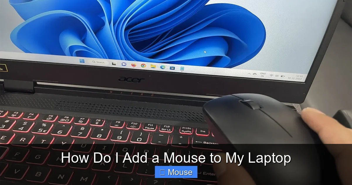 How Do I Add a Mouse to My Laptop