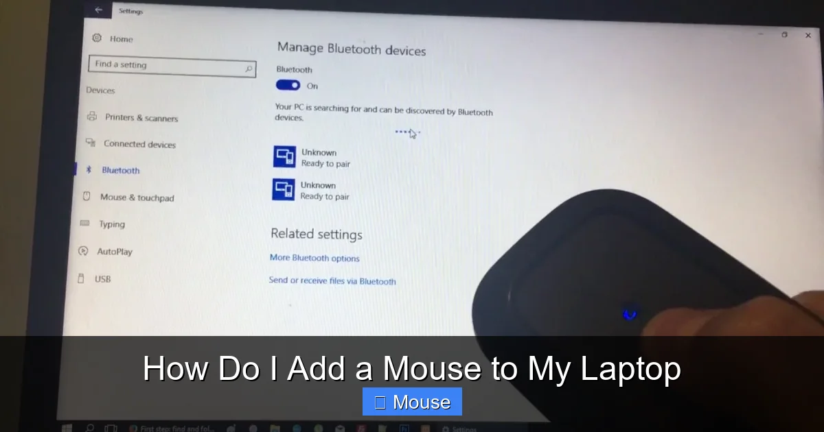 How Do I Add a Mouse to My Laptop