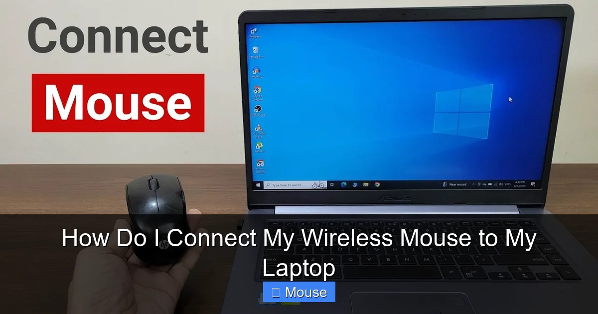 How Do I Connect My Wireless Mouse to My Laptop
