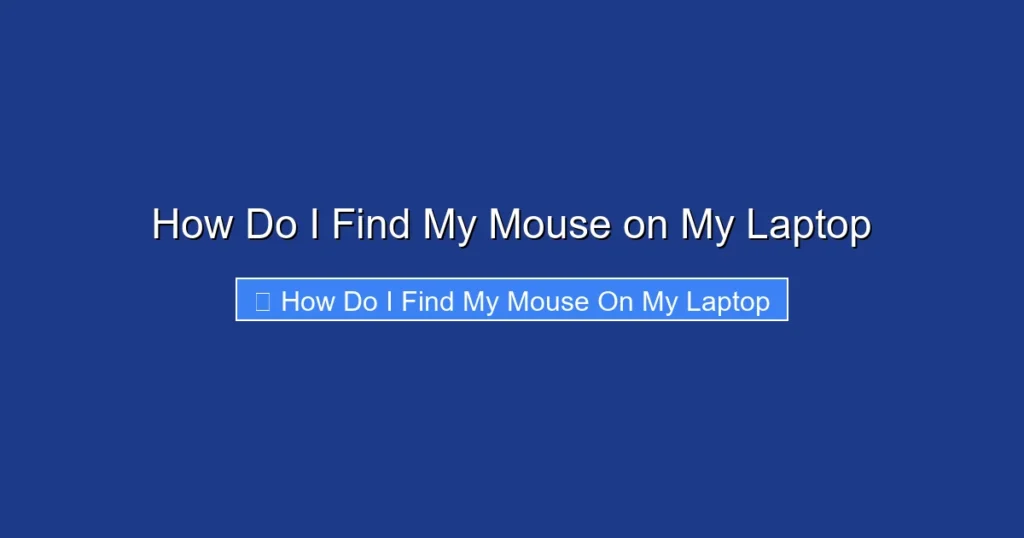 How Do I Find My Mouse on My Laptop