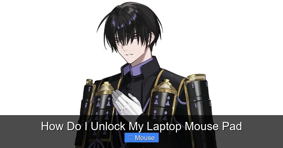 How Do I Unlock My Laptop Mouse Pad