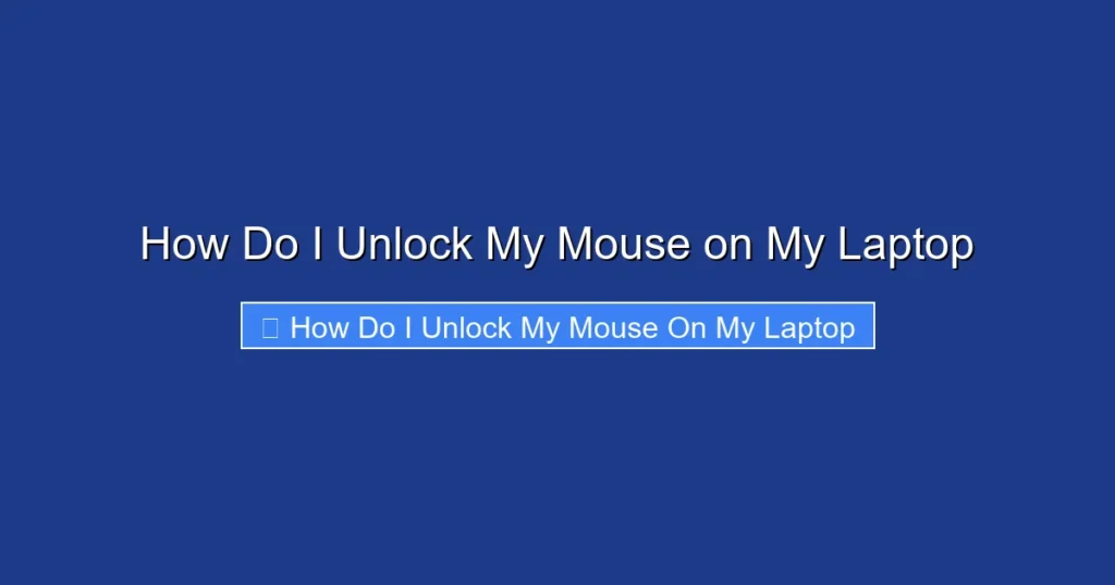 How Do I Unlock My Mouse on My Laptop