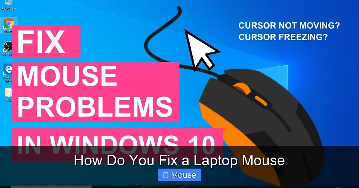 How Do You Fix a Laptop Mouse