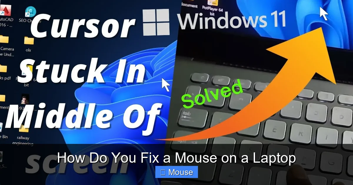 How Do You Fix a Mouse on a Laptop