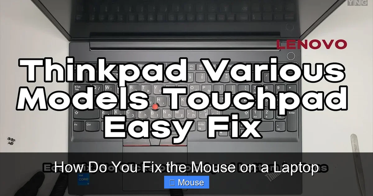 How Do You Fix the Mouse on a Laptop
