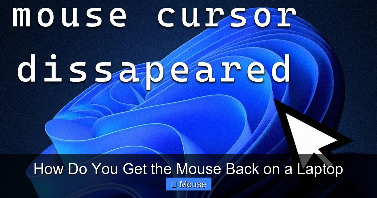 How Do You Get the Mouse Back on a Laptop