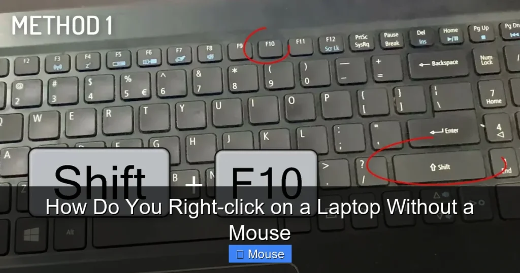 How Do You Right-click on a Laptop Without a Mouse