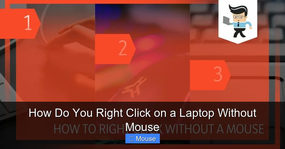 How Do You Right Click on a Laptop Without Mouse