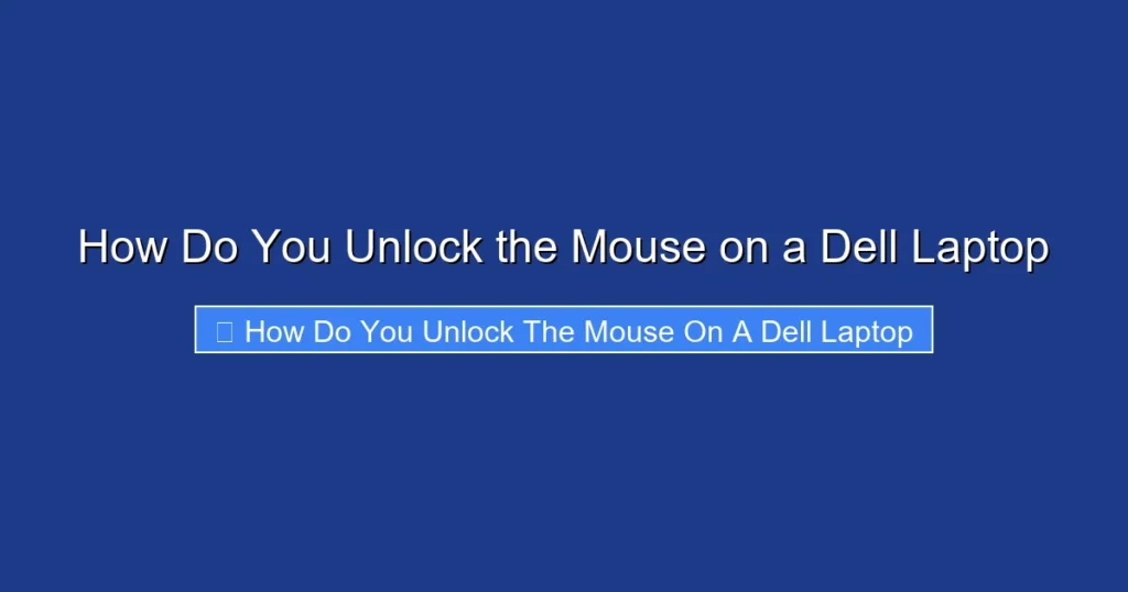 How Do You Unlock the Mouse on a Dell Laptop