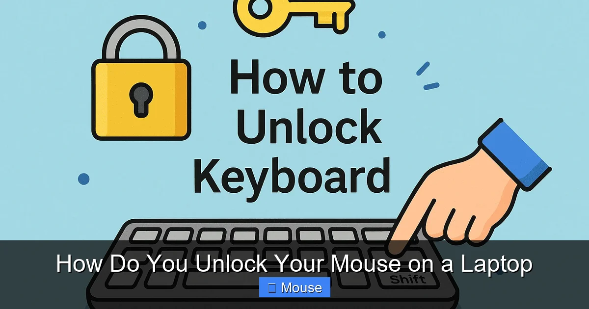 How Do You Unlock Your Mouse on a Laptop