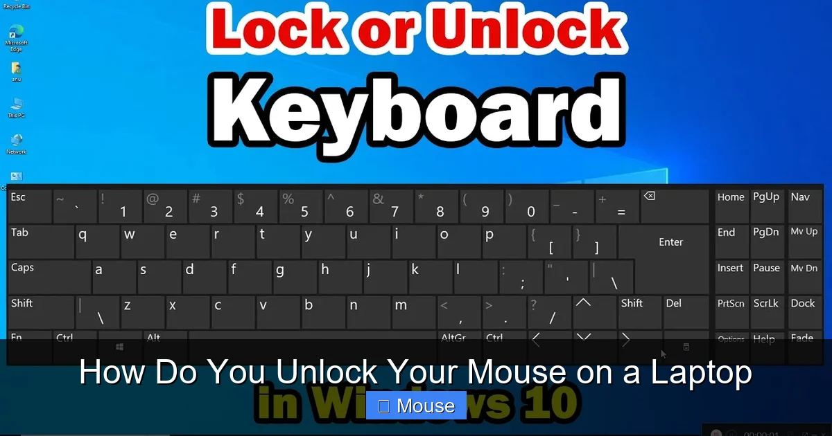 How Do You Unlock Your Mouse on a Laptop