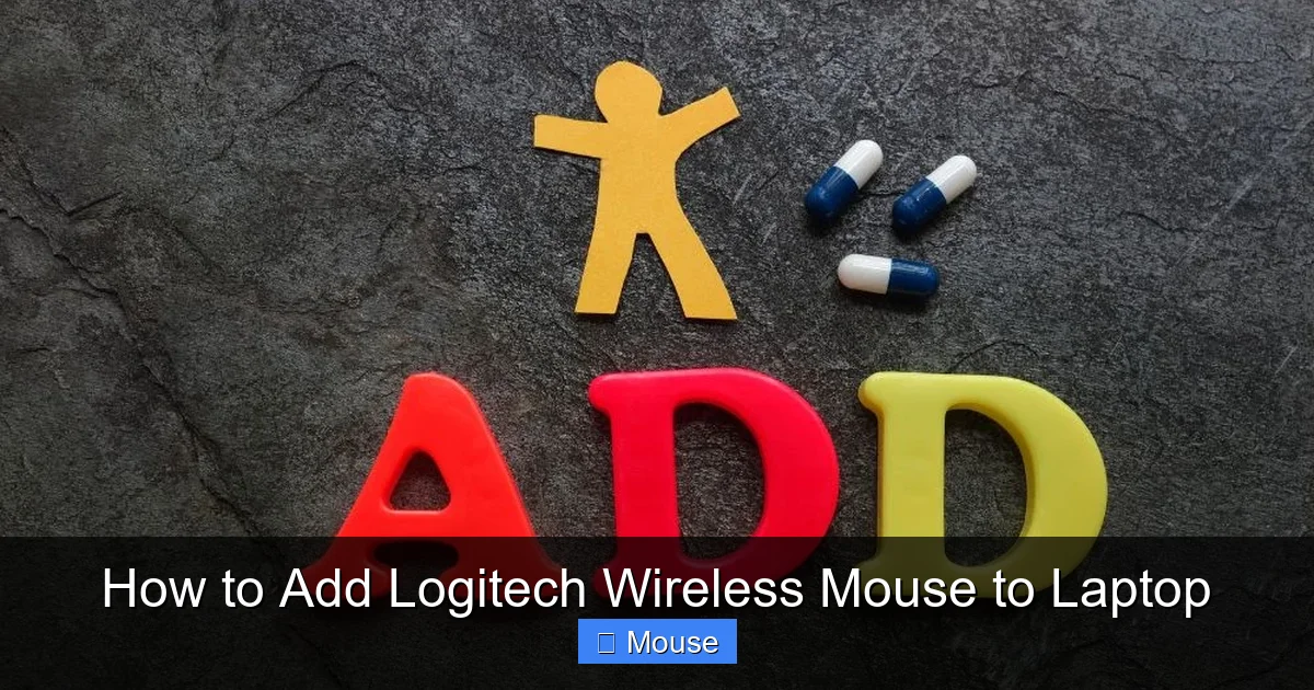 How to Add Logitech Wireless Mouse to Laptop