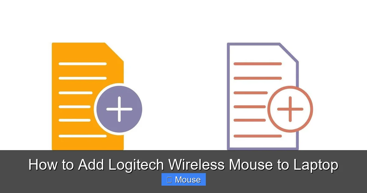 How to Add Logitech Wireless Mouse to Laptop