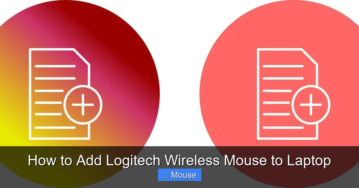 How to Add Logitech Wireless Mouse to Laptop