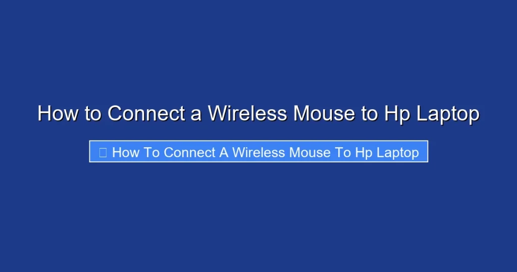 How to Connect a Wireless Mouse to Hp Laptop