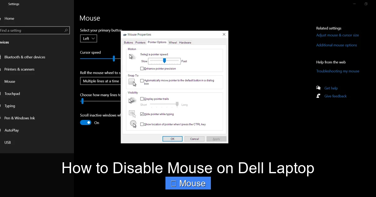 How to Disable Mouse on Dell Laptop