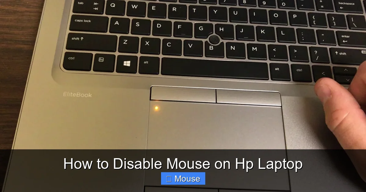 How to Disable Mouse on Hp Laptop