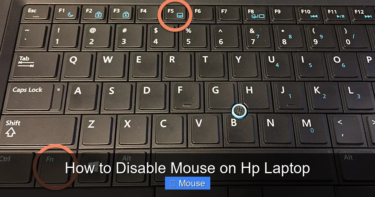 How to Disable Mouse on Hp Laptop