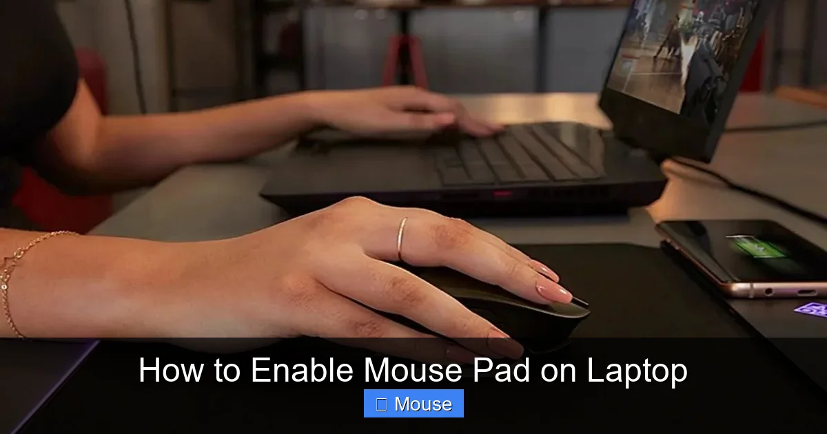 How to Enable Mouse Pad on Laptop