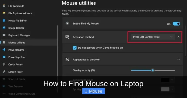 How to Find Mouse on Laptop