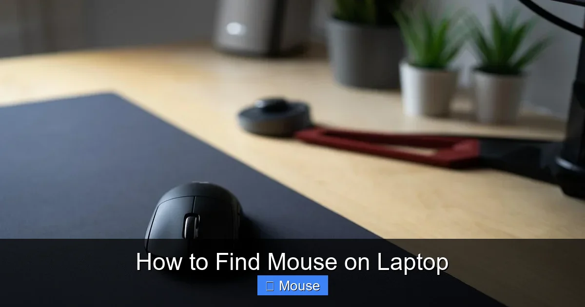 How to Find Mouse on Laptop