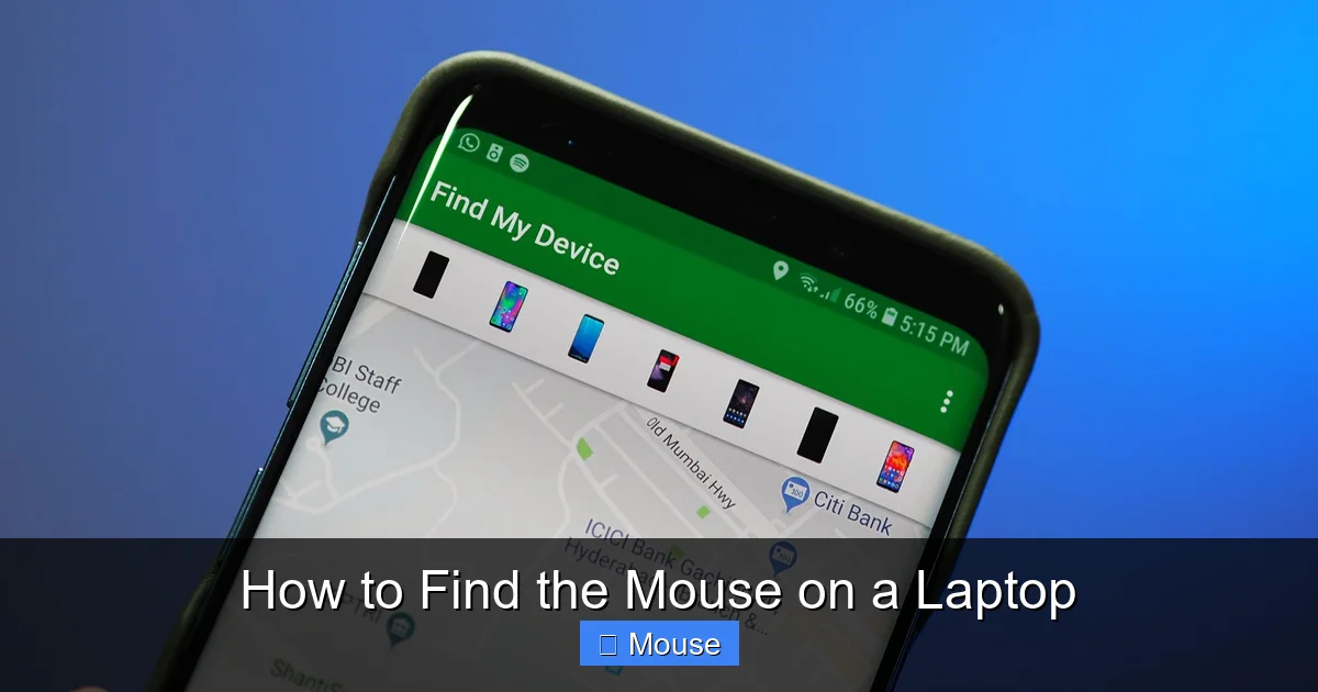 How to Find the Mouse on a Laptop
