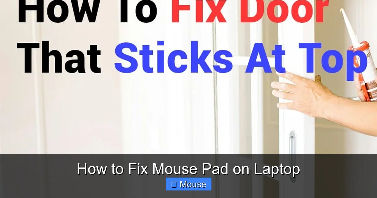 How to Fix Mouse Pad on Laptop