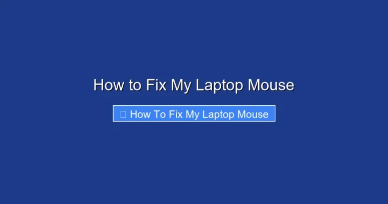 How to Fix My Laptop Mouse