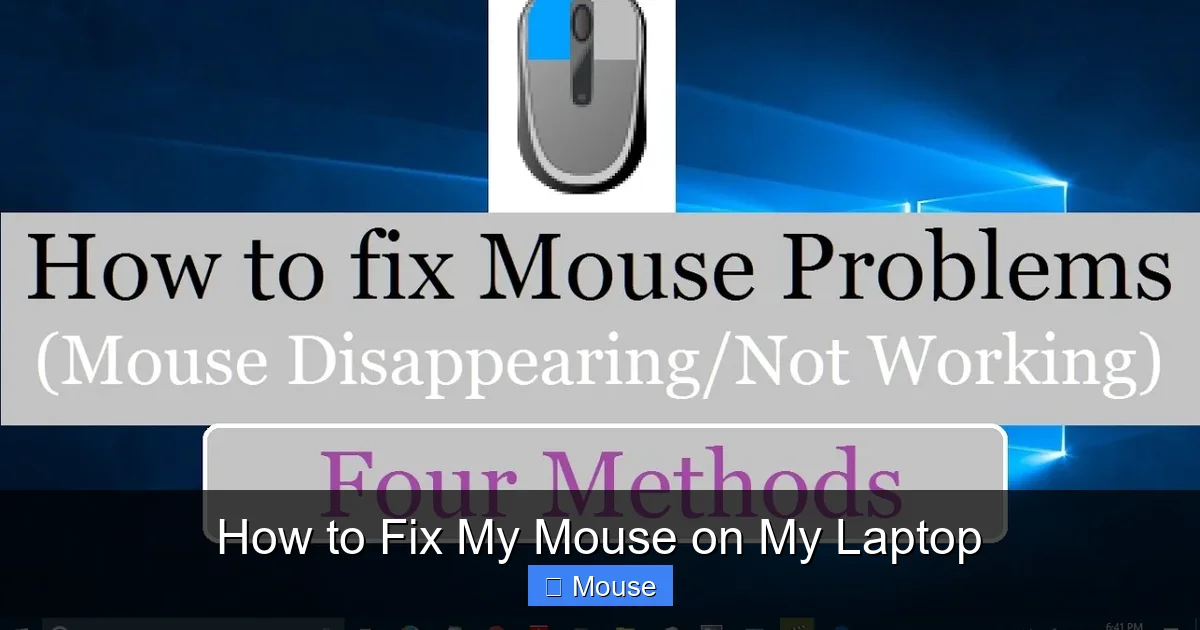 How to Fix My Mouse on My Laptop