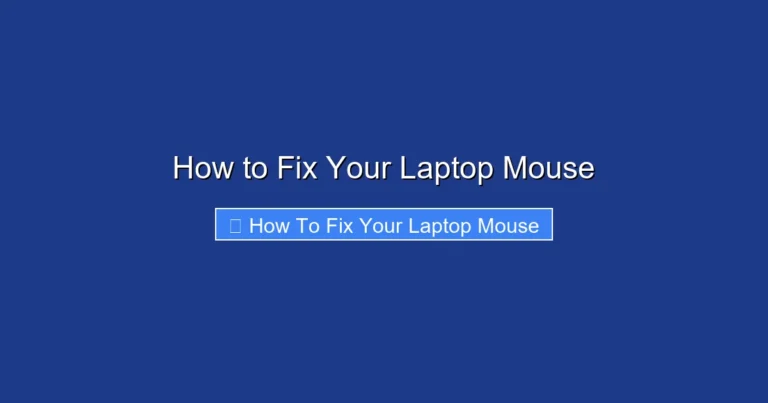 How to Fix Your Laptop Mouse