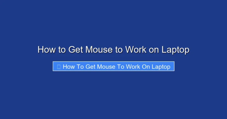 How to Get Mouse to Work on Laptop