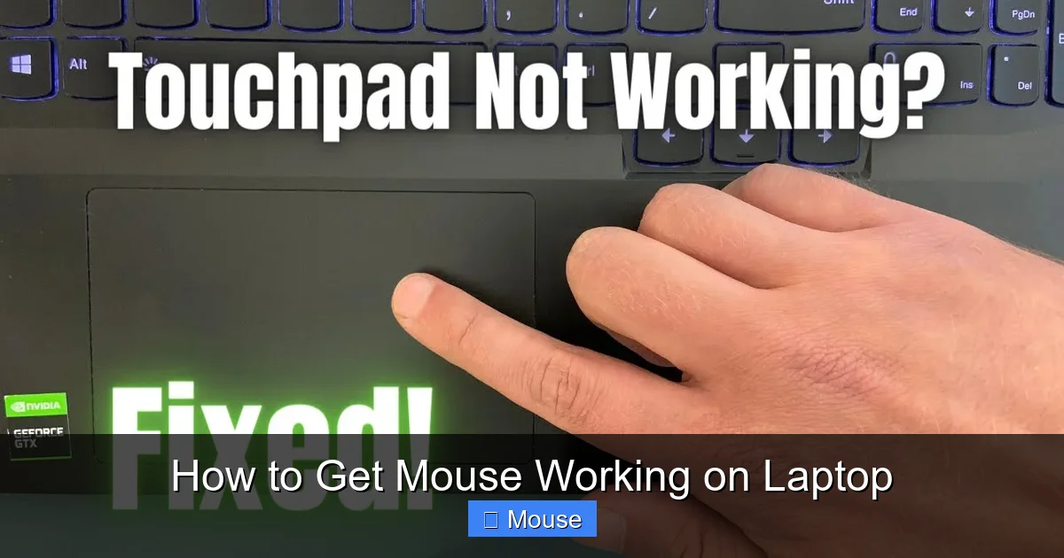 How to Get Mouse Working on Laptop