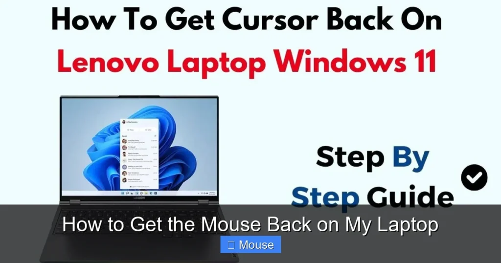 How to Get the Mouse Back on My Laptop