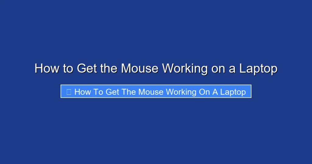 How to Get the Mouse Working on a Laptop