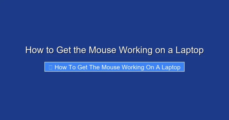 How to Get the Mouse Working on a Laptop